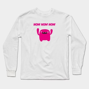 Funny & Cute Om nom nom nom - Monster Long Sleeve T-Shirt